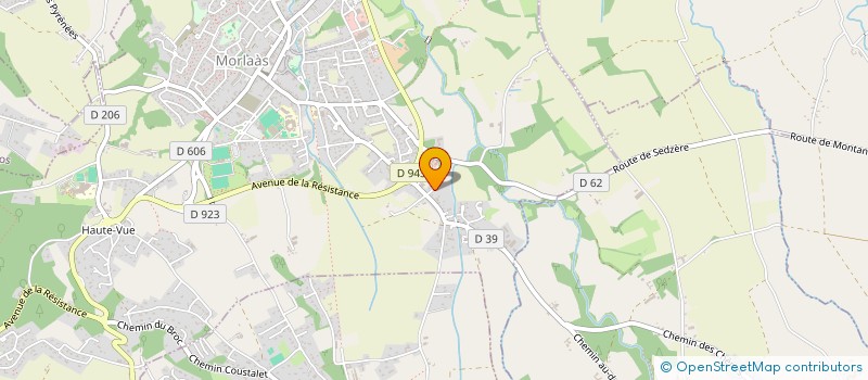 localisation de l'entreprise MADAME CORALIE GUILBERT  MORLAAS