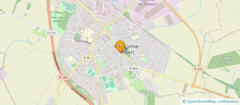 localisation de l'entreprise MADAME CORALIE GUILLOUX  BRIE-COMTE-ROBERT