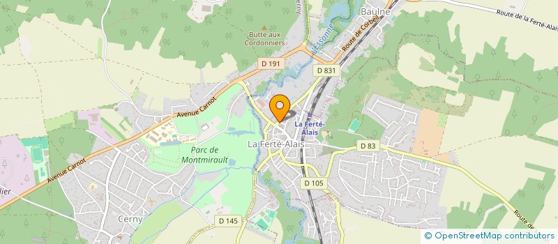 localisation de l'entreprise MADAME CORALIE GUIRAO  LA FERTE-ALAIS