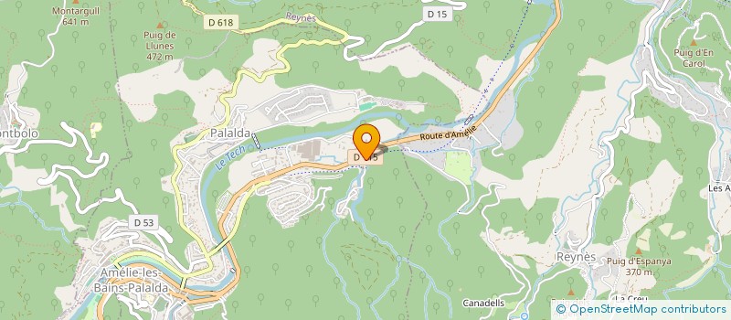 localisation de l'entreprise MADAME CORALIE GUISSET  AMELIE-LES-BAINS-PALALDA