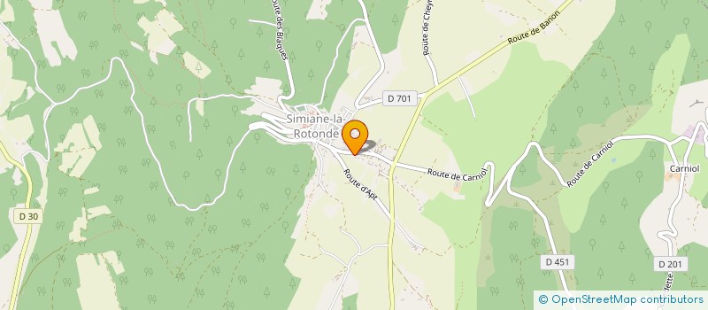 localisation de l'entreprise MADAME CORALIE GUSMAROLI  SIMIANE-LA-ROTONDE