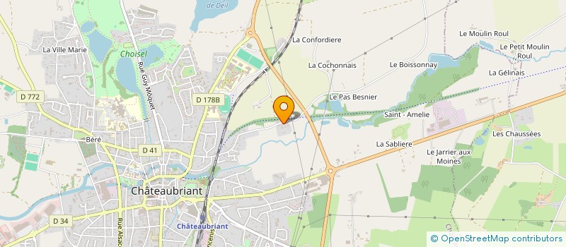 localisation de l'entreprise MADAME CORALIE GUYON  CHATEAUBRIANT