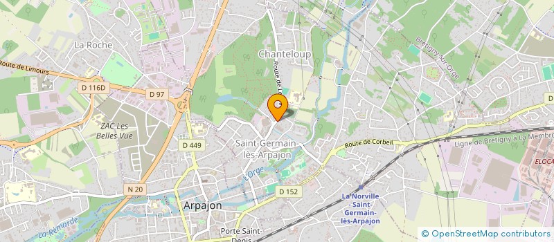 localisation de l'entreprise MADAME CORALIE HACQUES à SAINT-GERMAIN-LES-ARPAJON