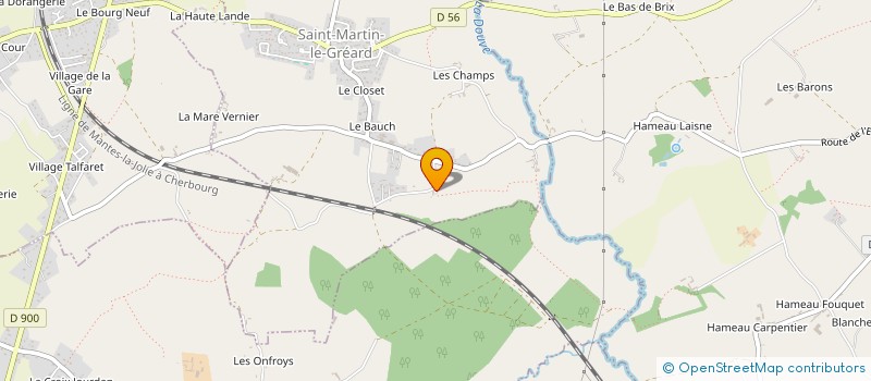 localisation de l'entreprise MADAME CORALIE HAMEL  MARTINVAST