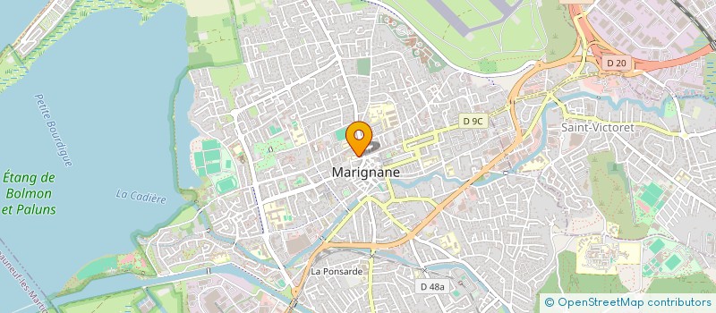 localisation de l'entreprise MADAME CORALIE HASSANI  MARIGNANE