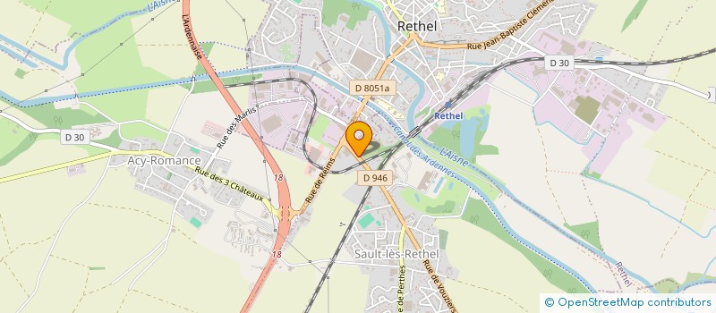 localisation de l'entreprise MADAME CORALIE HAUDECOEUR  SAULT-LES-RETHEL