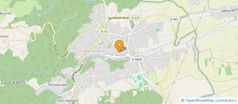 localisation de l'entreprise MADAME CORALIE HEBRARD à CHATEL-GUYON