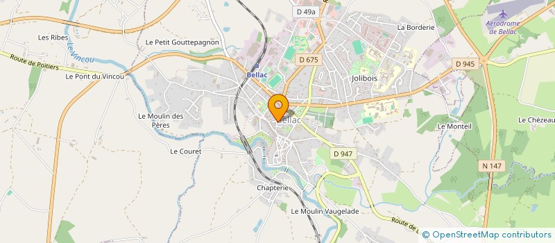 localisation de l'entreprise MADAME CORALIE HEDOUIN à BELLAC