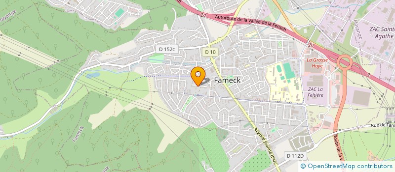 localisation de l'entreprise MADAME CORALIE HEINRICH  FAMECK