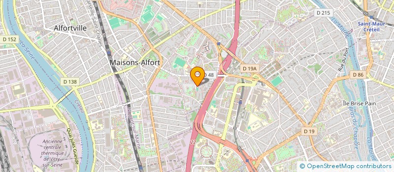 localisation de l'entreprise MADAME CORALIE HELLAL  MAISONS-ALFORT