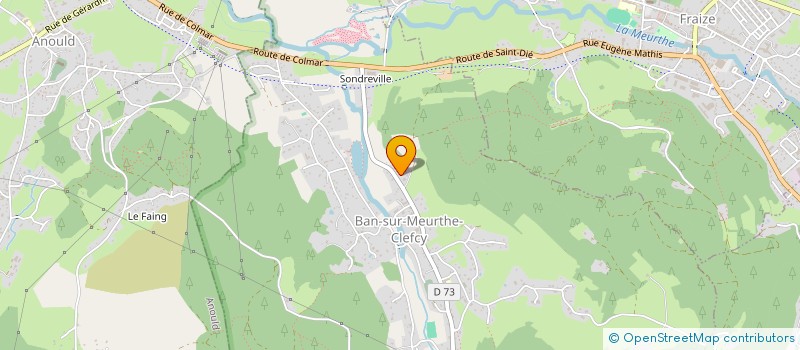 localisation de l'entreprise MADAME CORALIE HERRY  BAN-SUR-MEURTHE-CLEFCY