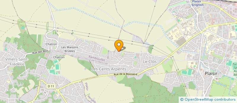 localisation de l'entreprise MADAME CORALIE HERT  PLAISIR