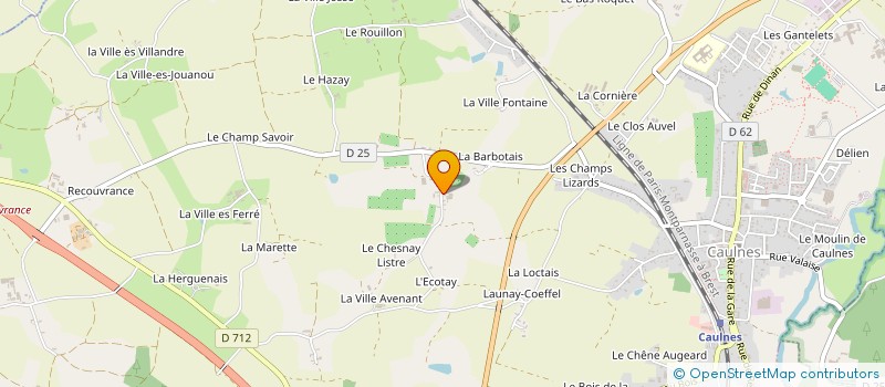 localisation de l'entreprise MADAME CORALIE HESLOUIN à CAULNES