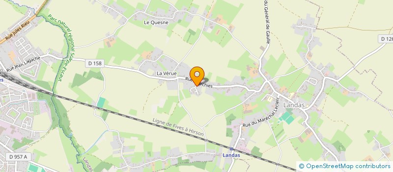 localisation de l'entreprise MADAME CORALIE HOUVENAGHEL  LANDAS