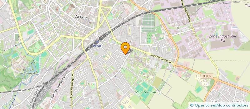 localisation de l'entreprise MADAME CORALIE HURTREL à ARRAS
