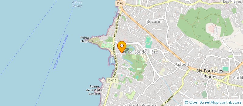 localisation de l'entreprise MADAME CORALIE JAFFUS à SIX-FOURS-LES-PLAGES