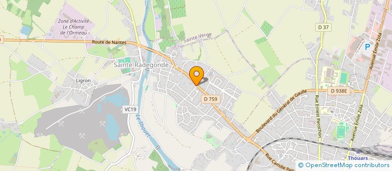 localisation de l'entreprise MADAME CORALIE JAGUENRAU  THOUARS