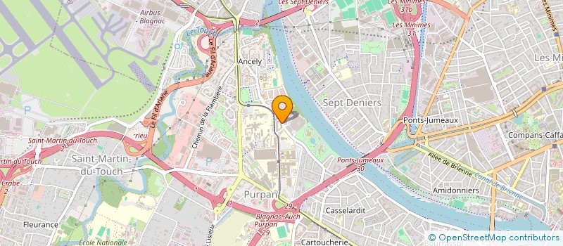 localisation de l'entreprise MADAME CORALIE JAM  TOULOUSE