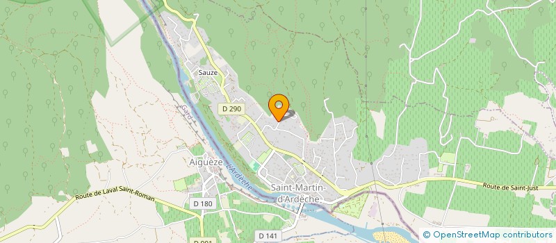 localisation de l'entreprise MADAME CORALIE JEANNOT  SAINT-MARTIN-D'ARDECHE