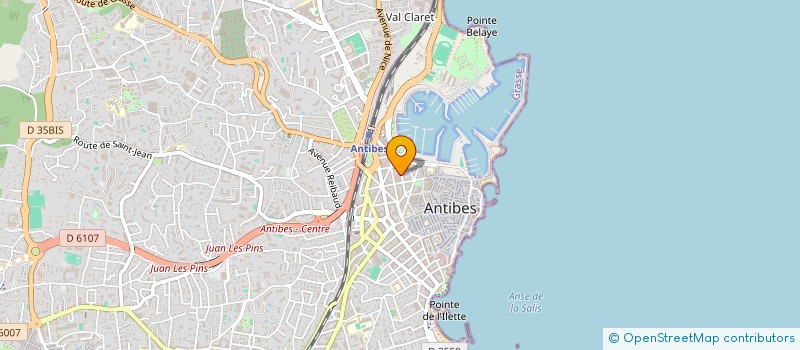 localisation de l'entreprise MADAME CORALIE JOUANNET à ANTIBES