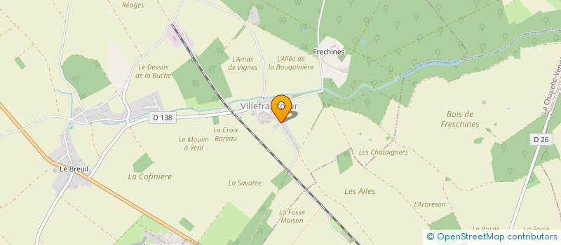 localisation de l'entreprise MADAME CORALIE JOUVEAU  VILLEFRANCUR