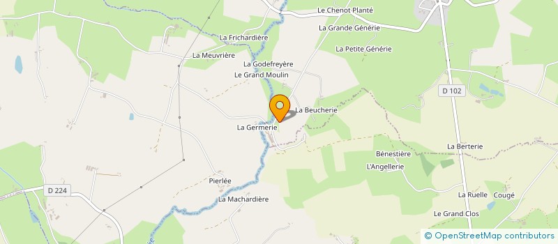 localisation de l'entreprise MADAME CORALIE JUIN  FOUGEROLLES-DU-PLESSIS