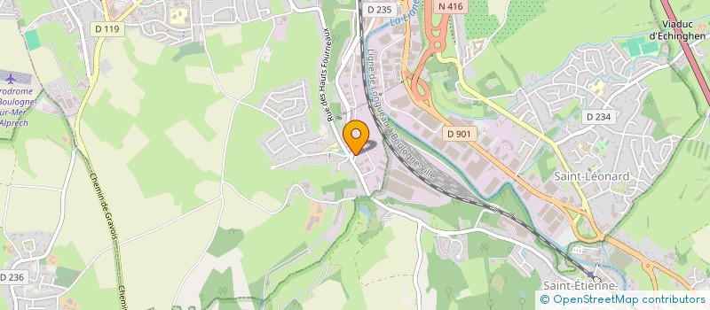 localisation de l'entreprise MADAME CORALIE JUMETZ  OUTREAU