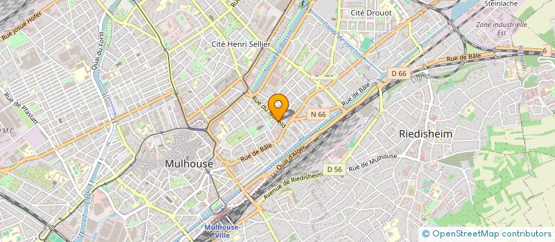 localisation de l'entreprise MADAME CORALIE KEIM  MULHOUSE