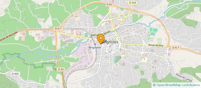 localisation de l'entreprise MADAME CORALIE LAFON à BRIGNOLES