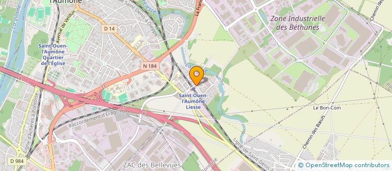 localisation de l'entreprise MADAME CORALIE LARDET à SAINT-OUEN-L'AUMONE