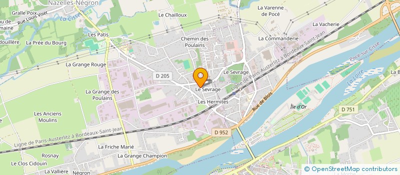 localisation de l'entreprise MADAME CORALIE LARGY  NAZELLES-NEGRON