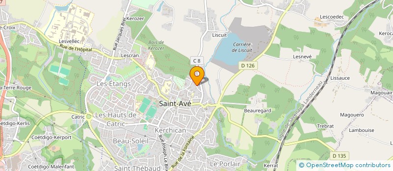 localisation de l'entreprise MADAME CORALIE LE GOUDIVEZE  SAINT-AVE