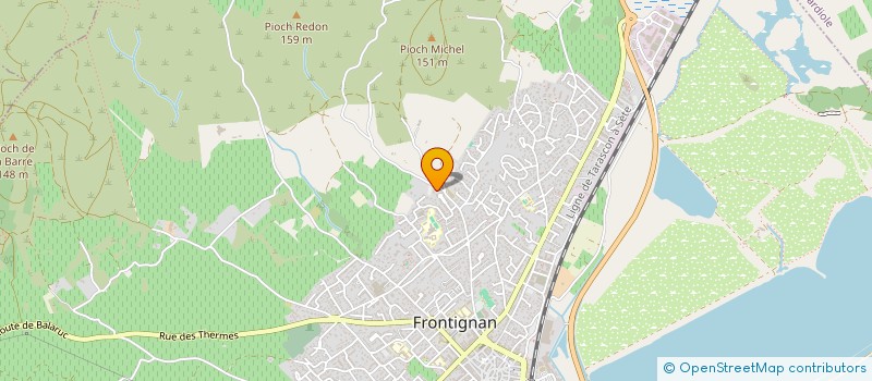 localisation de l'entreprise MADAME CORALIE LE MEUR à FRONTIGNAN
