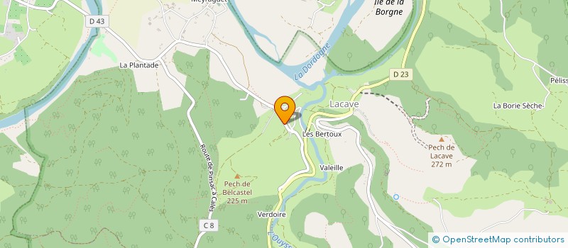 localisation de l'entreprise MADAME CORALIE LE ROUX  LACAVE