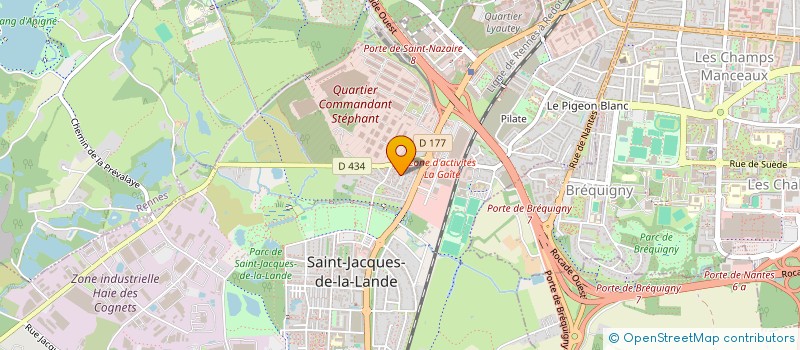 localisation de l'entreprise MADAME CORALIE LE ROUZIC à SAINT-JACQUES-DE-LA-LANDE