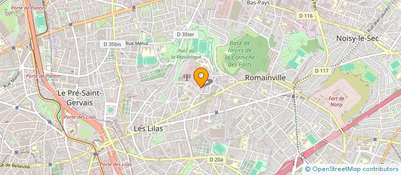 localisation de l'entreprise MADAME CORALIE LECAS à LES LILAS