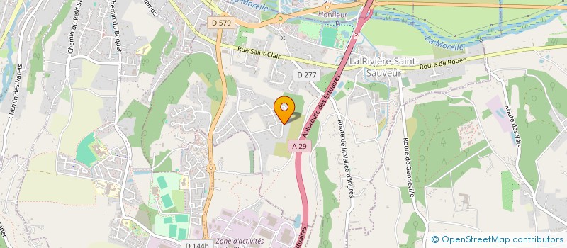 localisation de l'entreprise MADAME CORALIE LECOUFLET  LA RIVIERE-SAINT-SAUVEUR