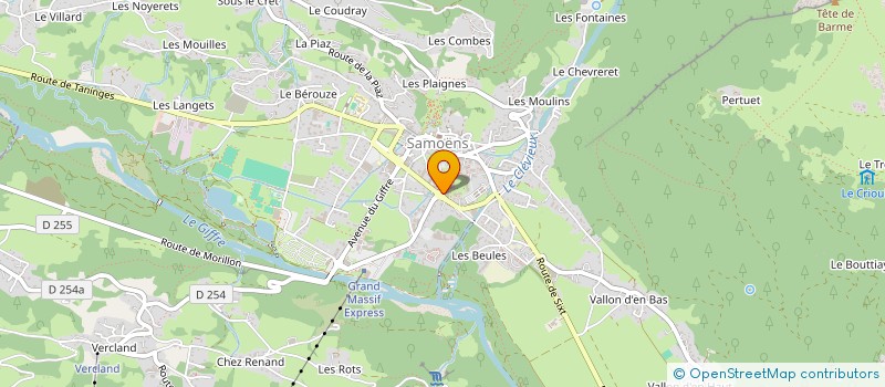 localisation de l'entreprise MADAME CORALIE LEFEBVRE à SAMOENS