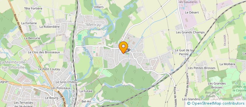 localisation de l'entreprise MADAME CORALIE LEFEVRE  METTRAY