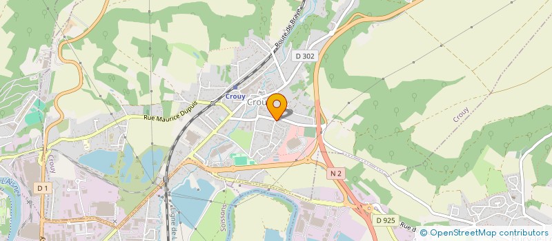 localisation de l'entreprise MADAME CORALIE LEFIN  CROUY