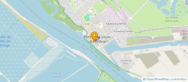 localisation de l'entreprise MADAME CORALIE LEGRAND à PORT-SAINT-LOUIS-DU-RHONE