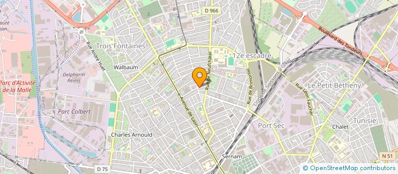 localisation de l'entreprise MADAME CORALIE LEMAIRE-AMIOUR  REIMS