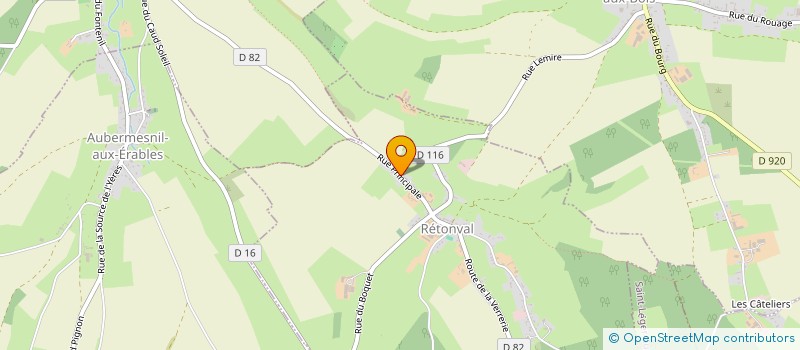 localisation de l'entreprise MADAME CORALIE LEROY  RETONVAL