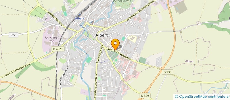 localisation de l'entreprise MADAME CORALIE LEROY à ALBERT