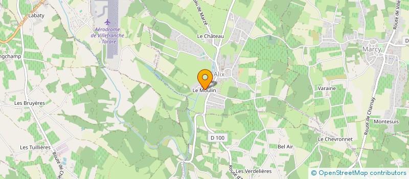 localisation de l'entreprise MADAME CORALIE LEVIEUX  ALIX