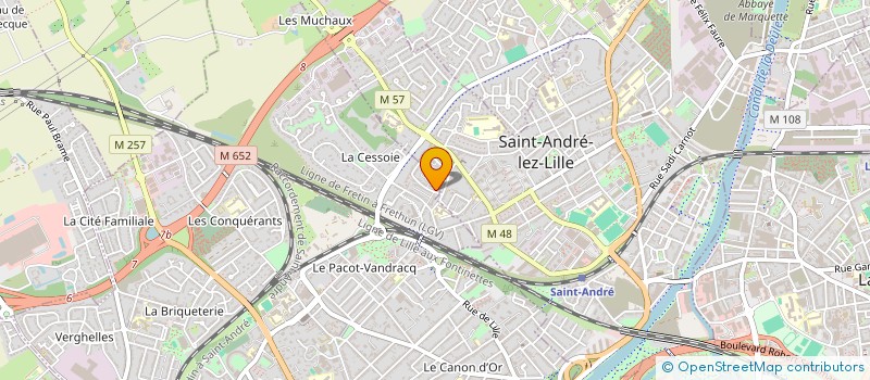 localisation de l'entreprise MADAME CORALIE LINHARES  MARQUETTE-LEZ-LILLE