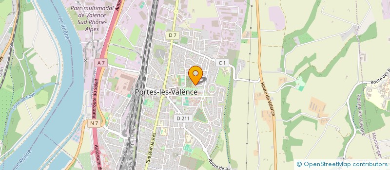 localisation de l'entreprise MADAME CORALIE LLODRA  PORTES-LES-VALENCE