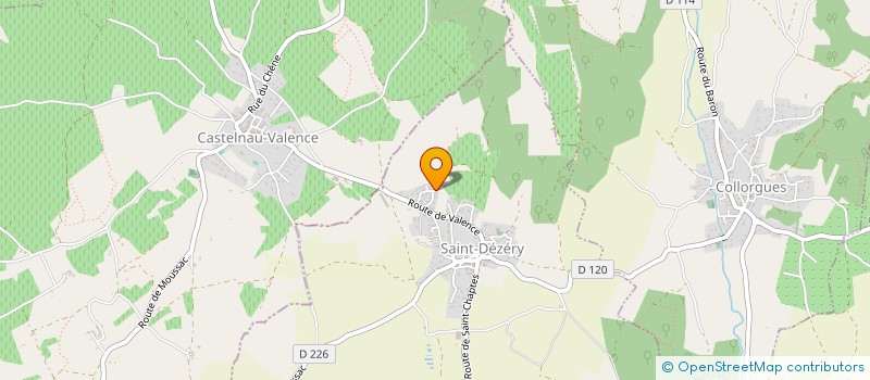 localisation de l'entreprise MADAME CORALIE LOPEZ  SAINT-DEZERY