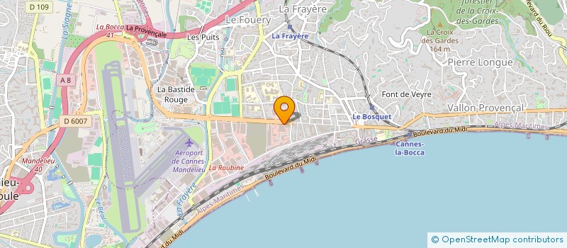 localisation de l'entreprise MADAME CORALIE LOPEZ à CANNES