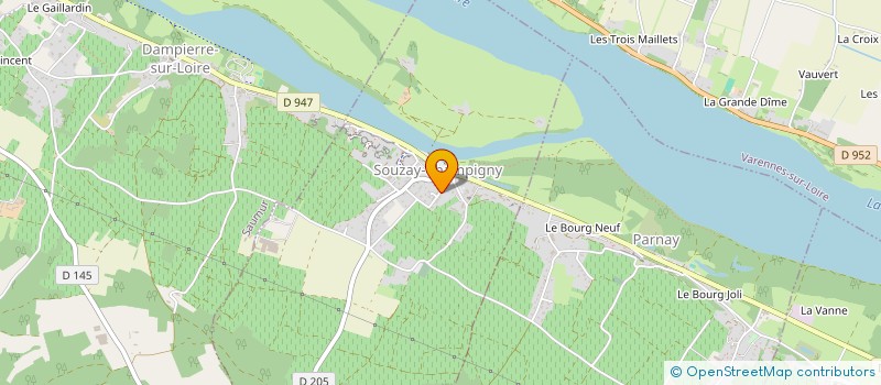 localisation de l'entreprise MADAME CORALIE LOURENCO ROBIN  SOUZAY-CHAMPIGNY